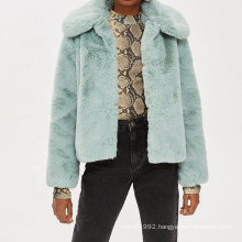 winter women's clothing faux fur coat light green fur faux coats